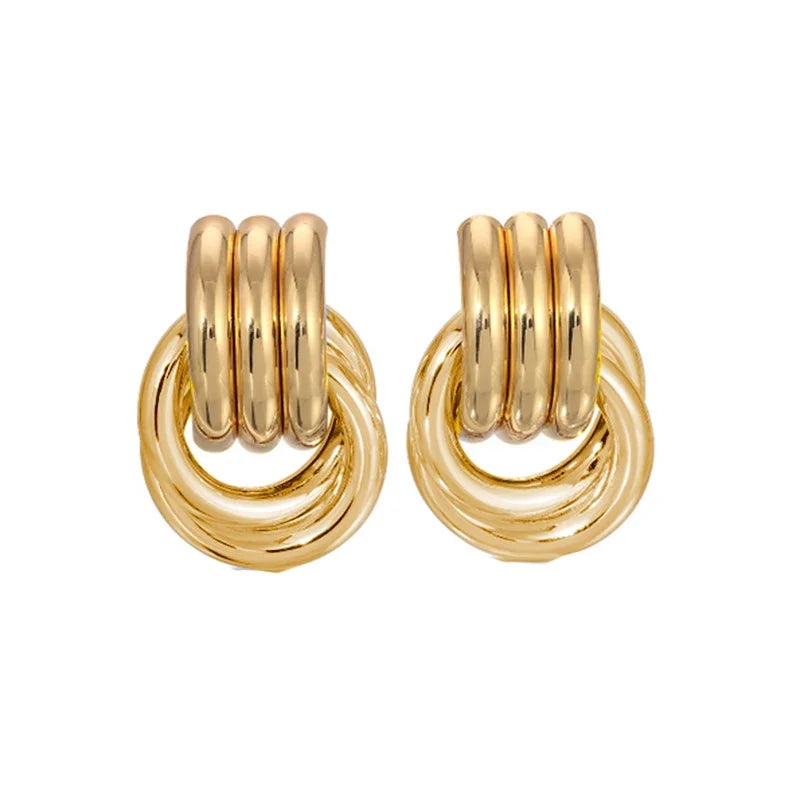 Circle Twist Knot Earrings