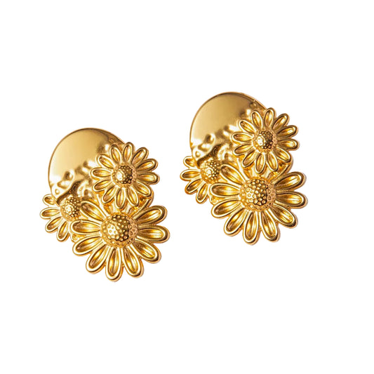 Daisy Flower Design Earrings