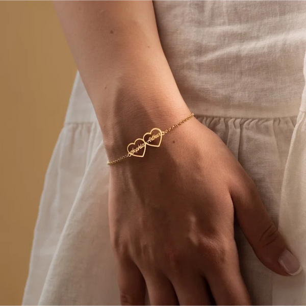Personalized heart bracelets