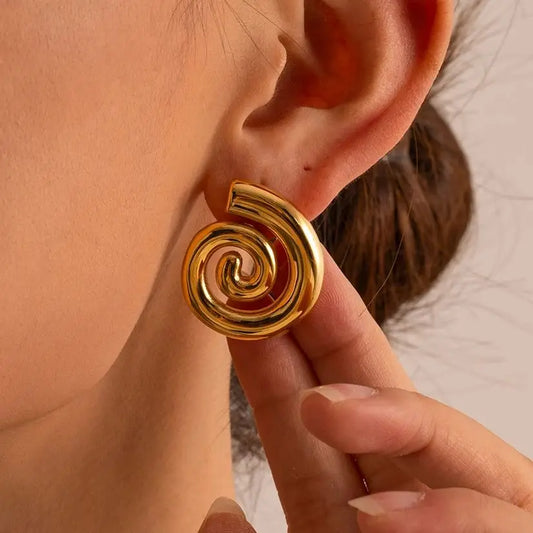 Luna Spiral Earrings