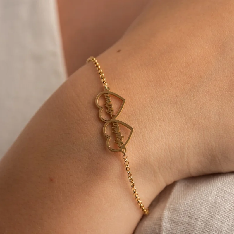 Personalized heart bracelets