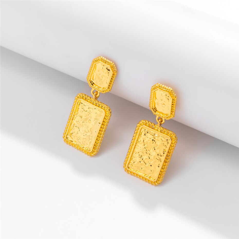Square Drop Earrings