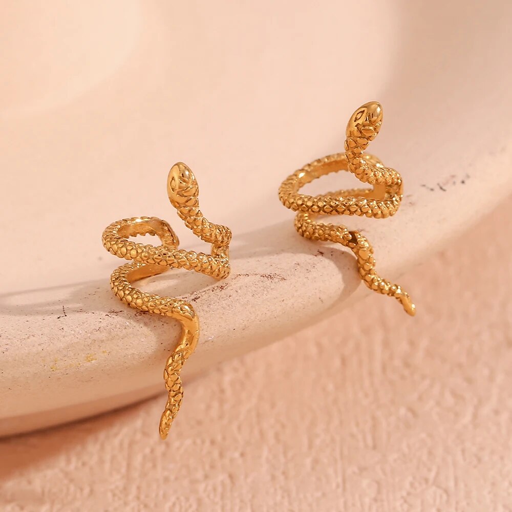 Snake Ear Clip Earrings