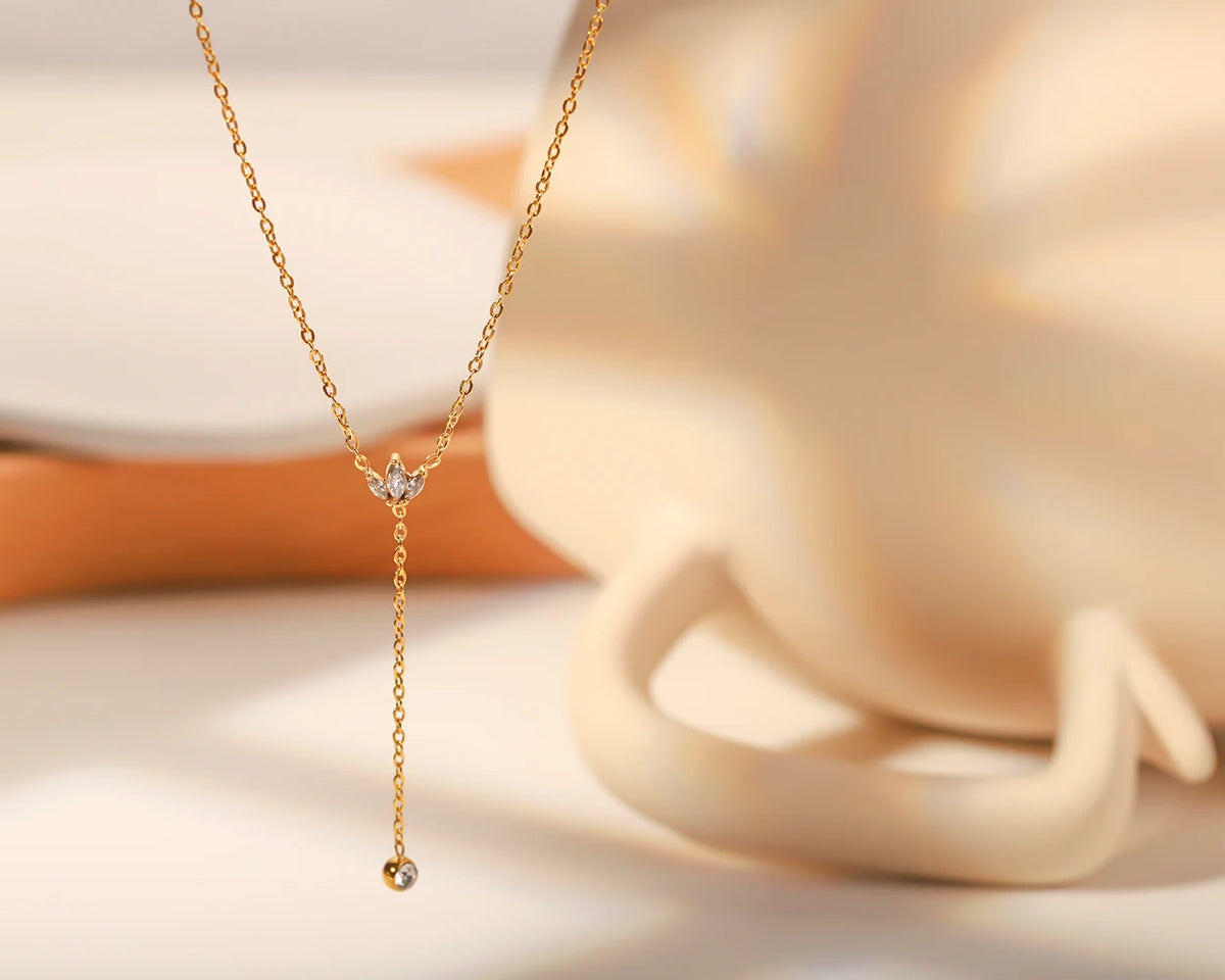 Crown Gold Necklace