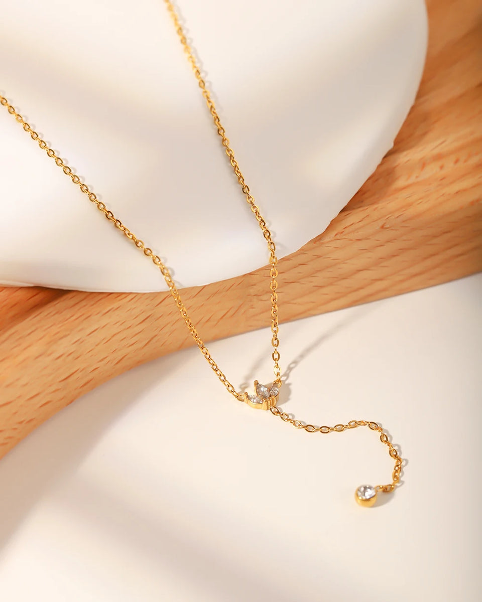 Crown Gold Necklace