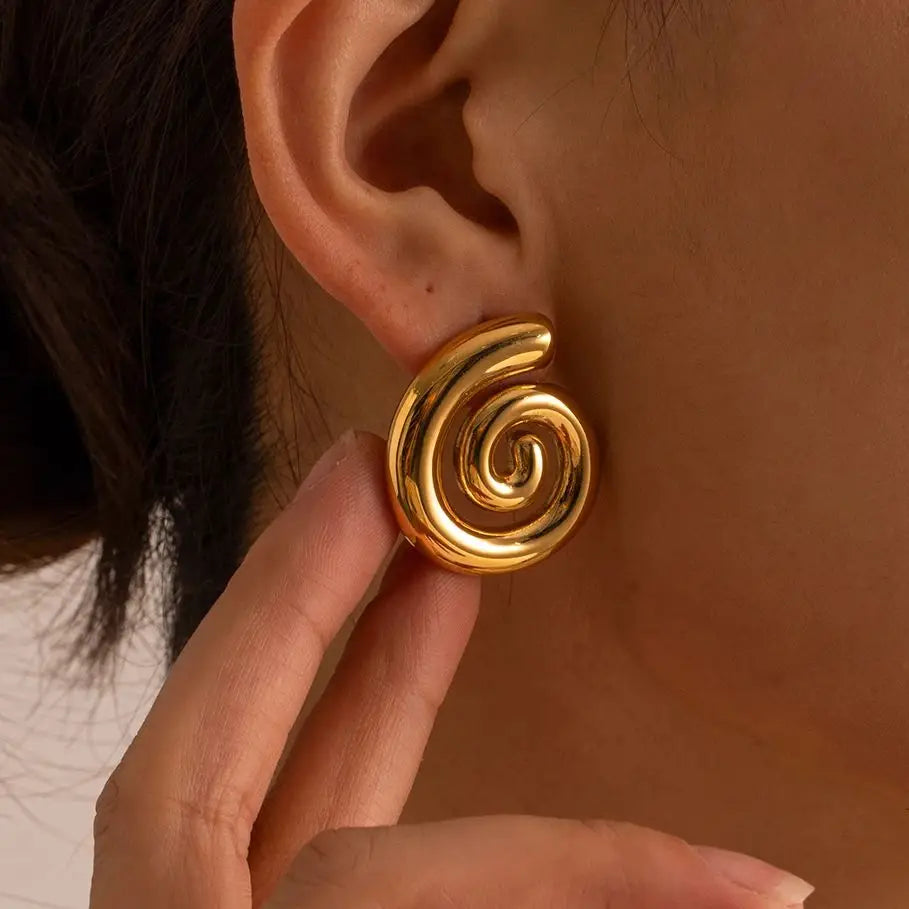 Luna Spiral Earrings