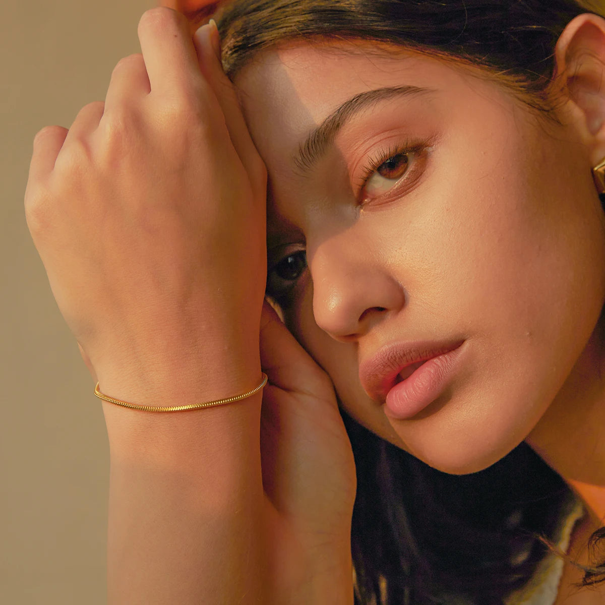 Snake Chain Gold Bracelet