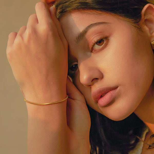 Snake Chain Gold Bracelet