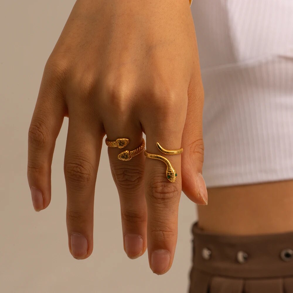 Snake Gold Women's Ring