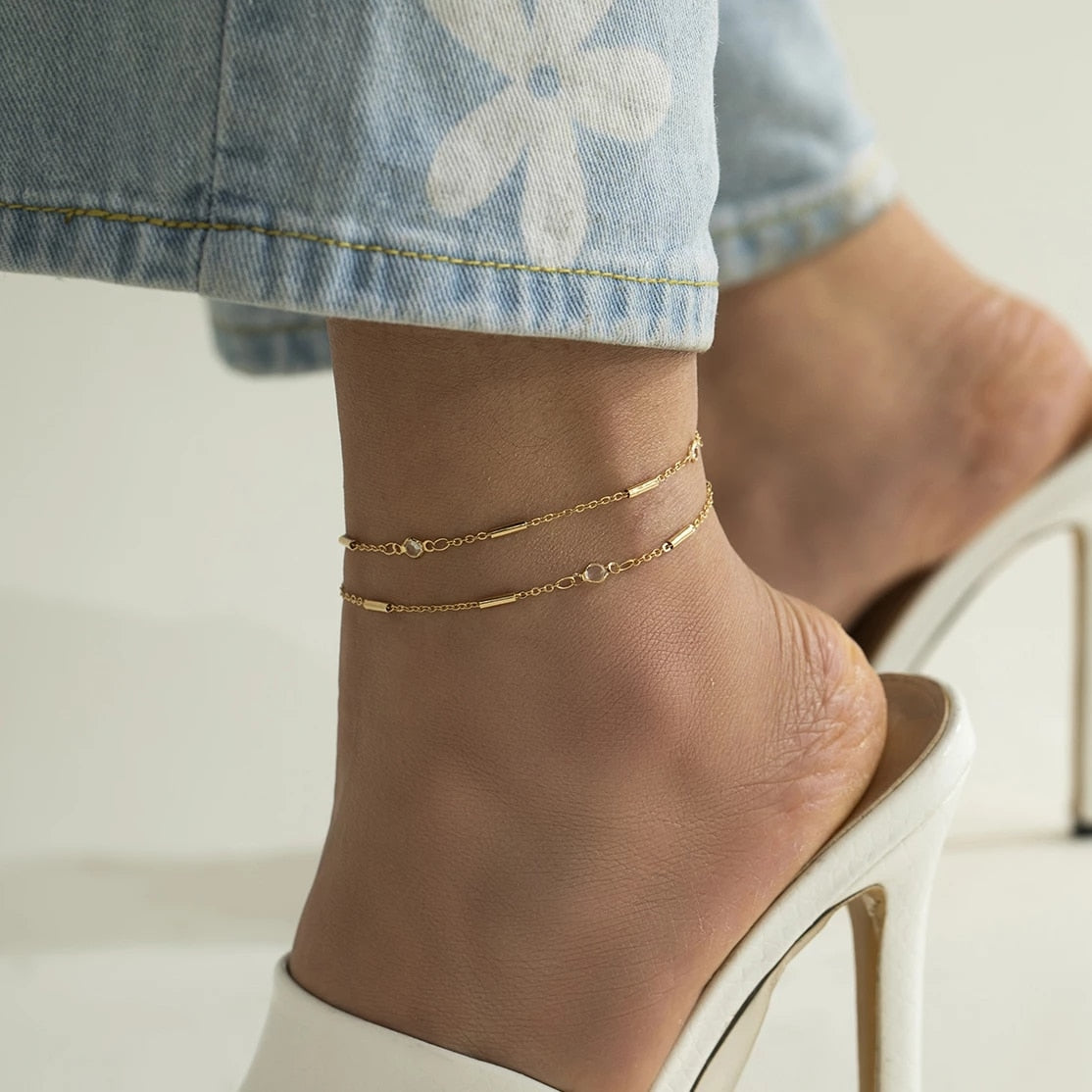 Vintage Adjustable Chain Anklet