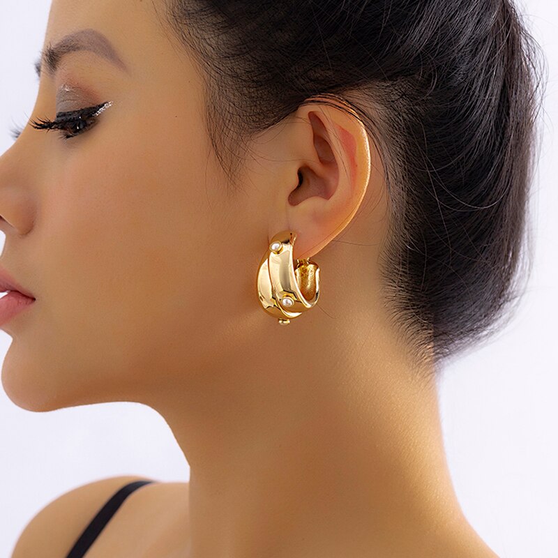 Gold Hoop Earrings