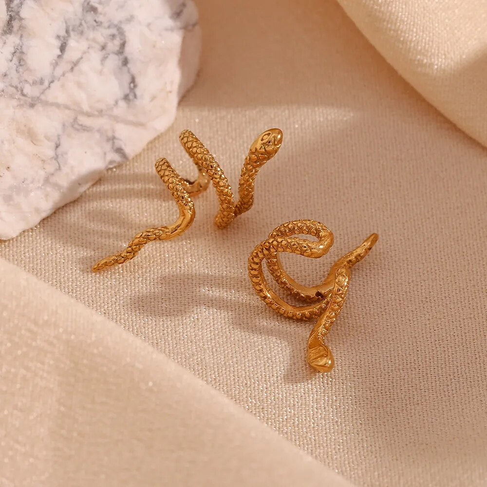 Snake Ear Clip Earrings