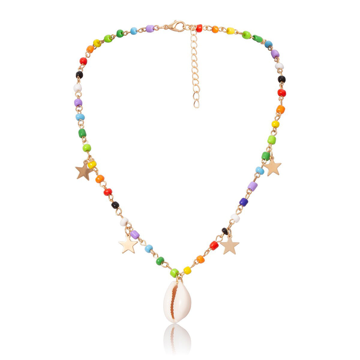 Beach Colorful Seed Bead Necklace