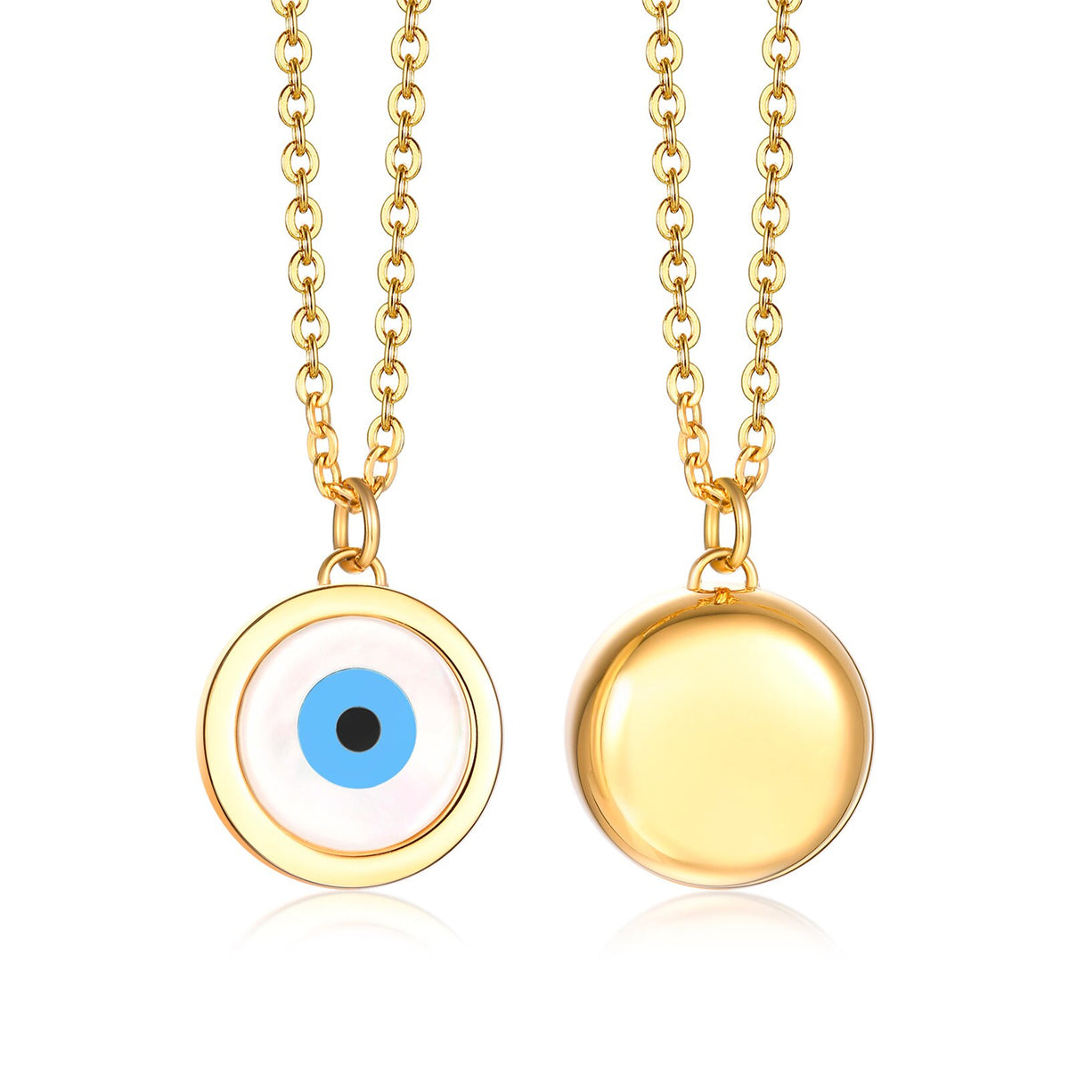 Blue Eye Gold Necklace