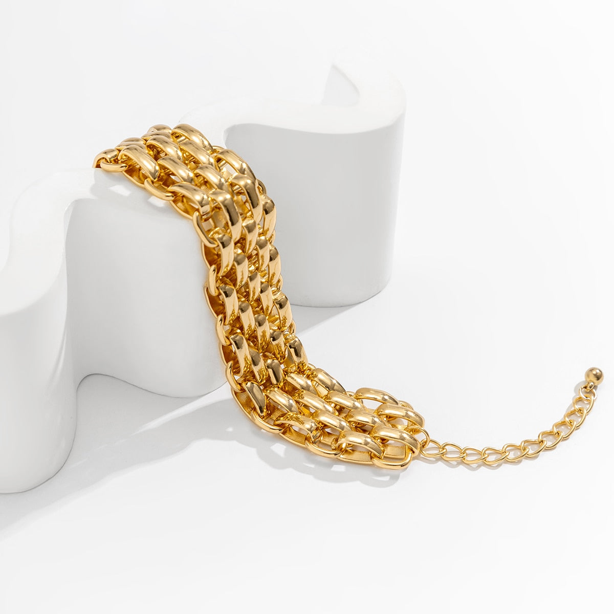 Heavy Chain Gold Bracelet