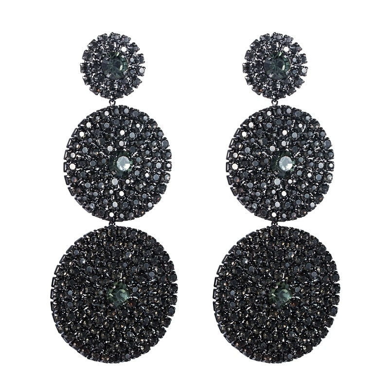 Round Drop Earrings
