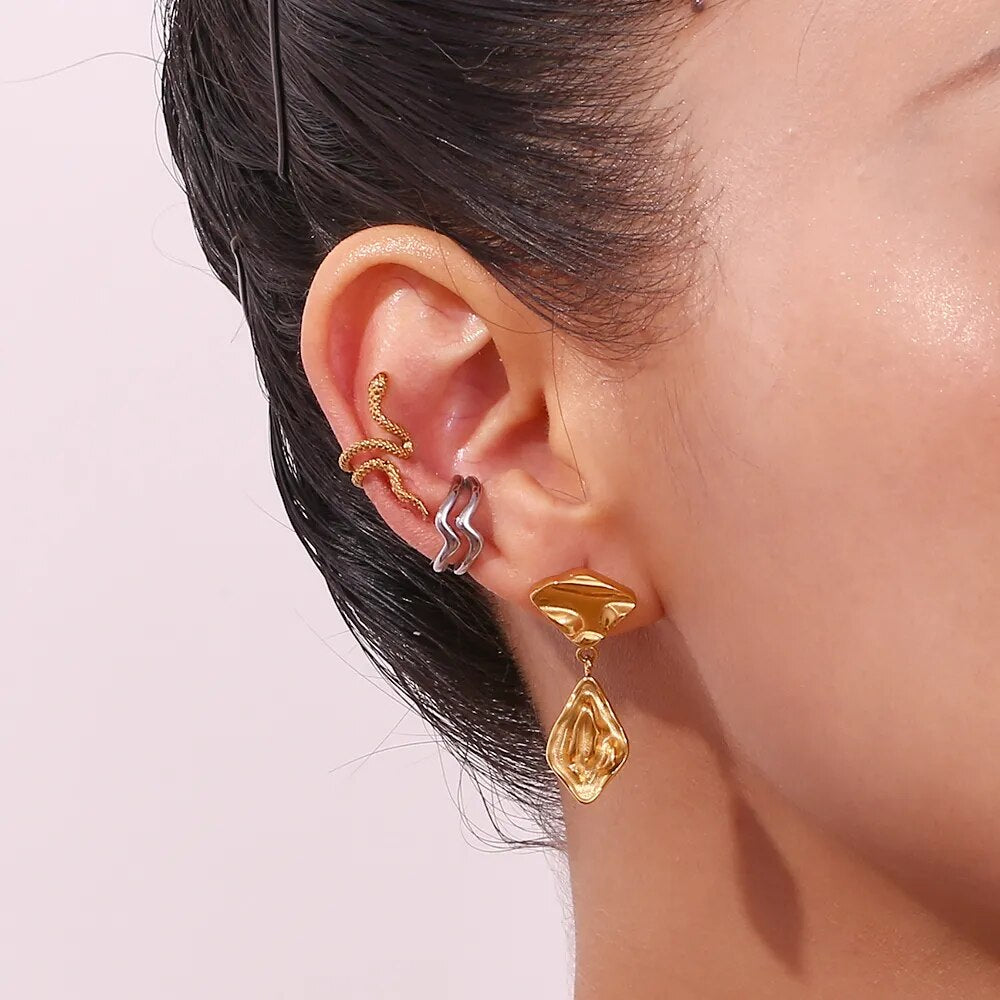 Snake Ear Clip Earrings