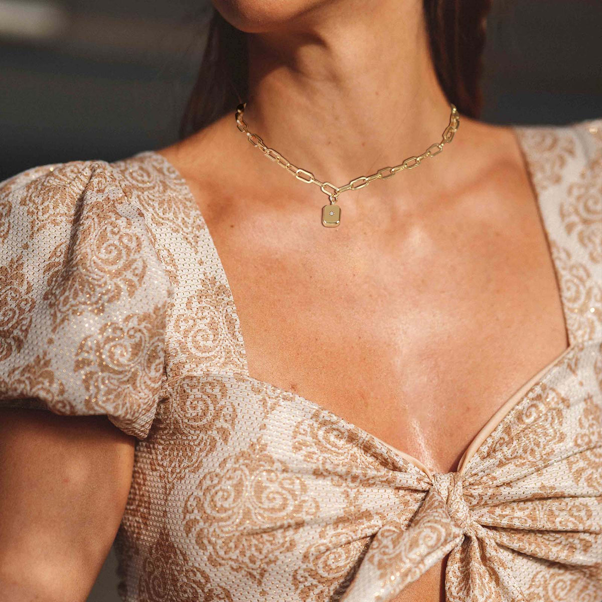 Starburst Gold Necklace