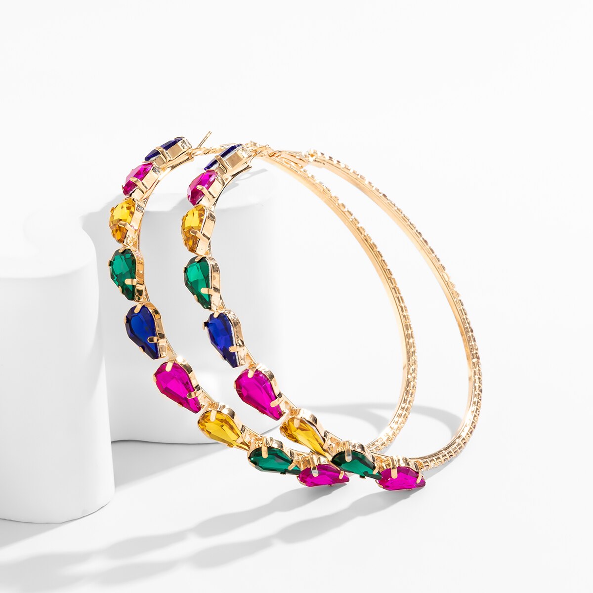 Shiny Circle Hoop Earrings