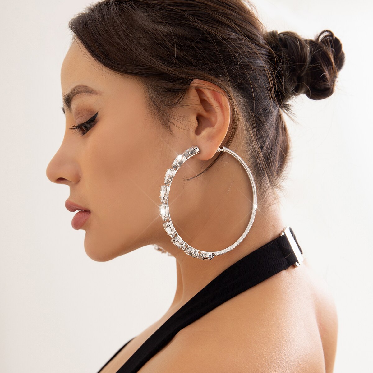 Shiny Circle Hoop Earrings