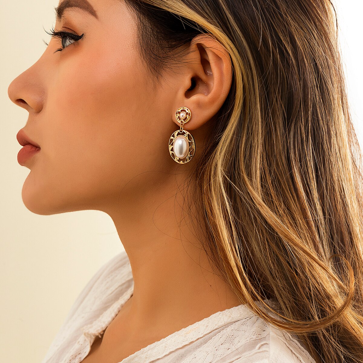 Pearl Drop Earrings for women