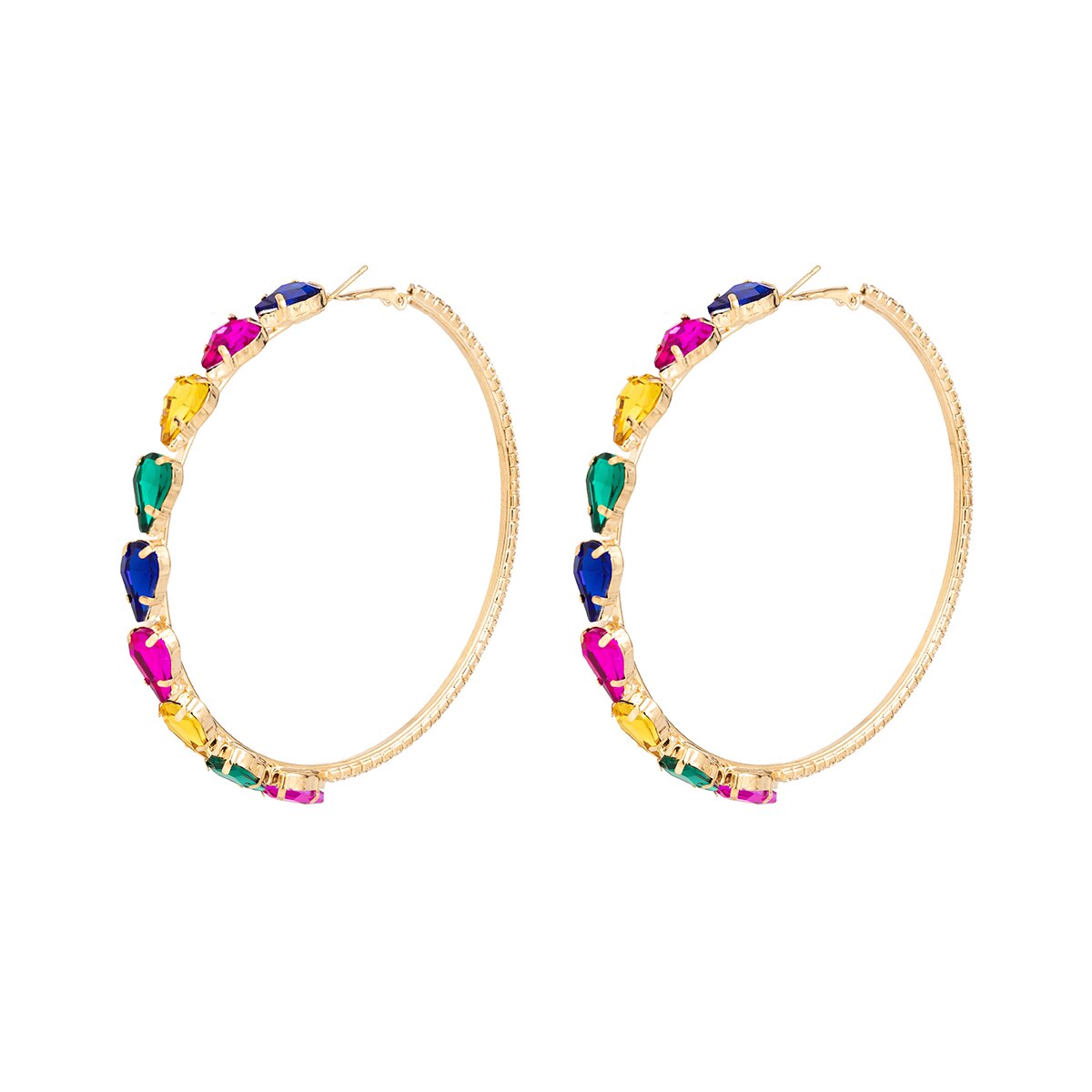 Shiny Circle Hoop Earrings