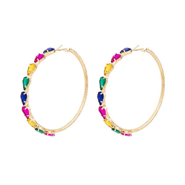 Shiny Circle Hoop Earrings