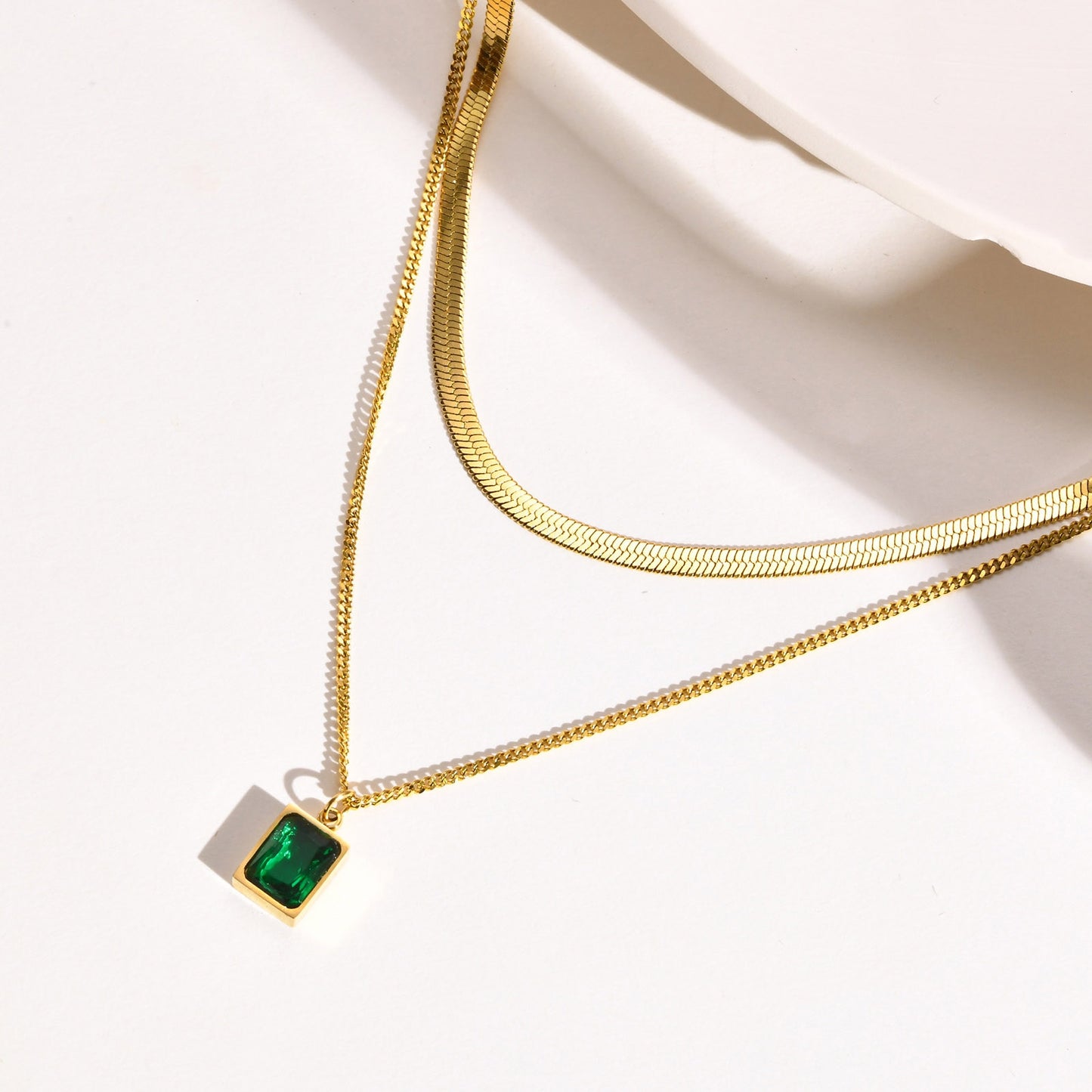 Herringbone Gold Necklace