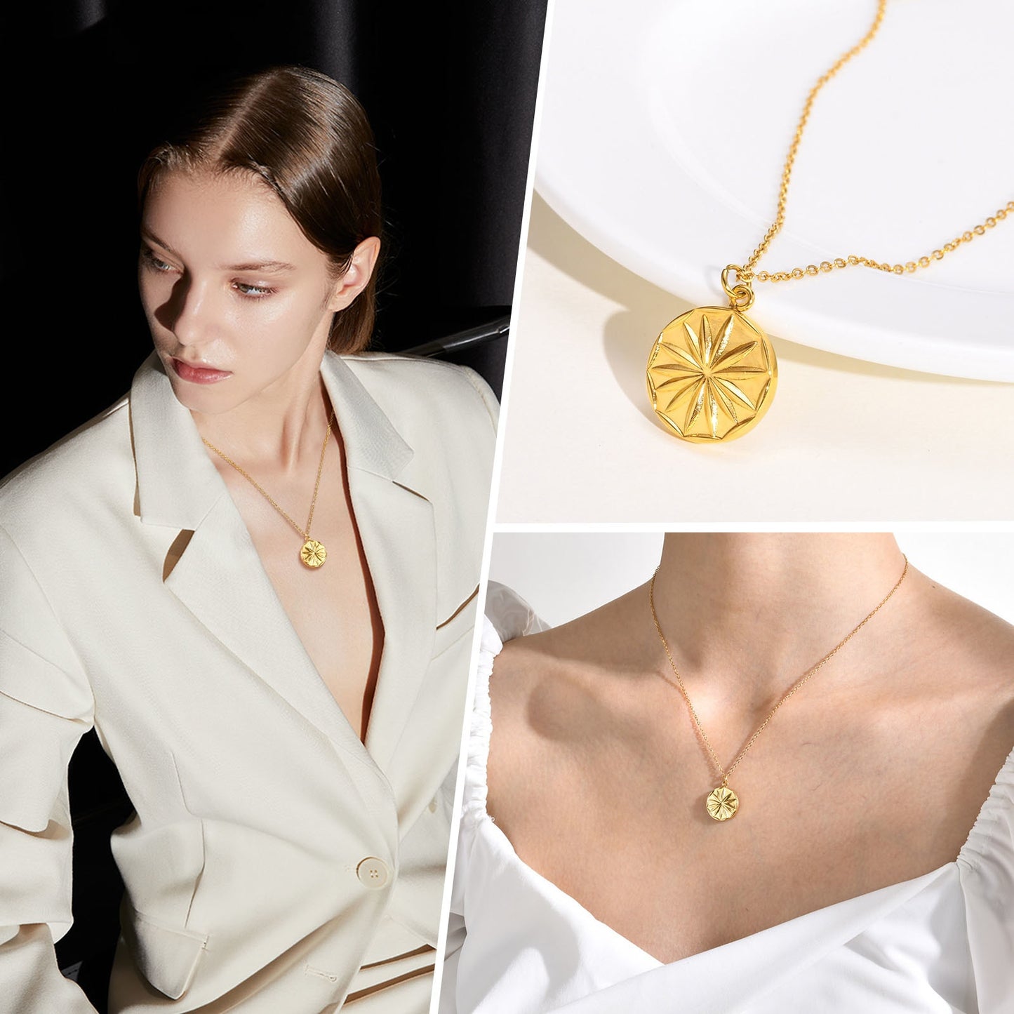 Flower Gold Necklace