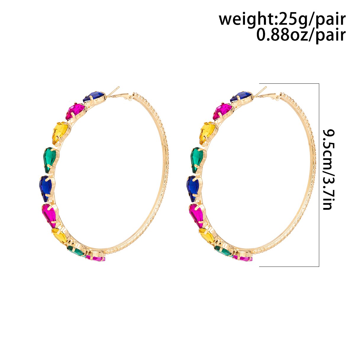 Shiny Circle Hoop Earrings
