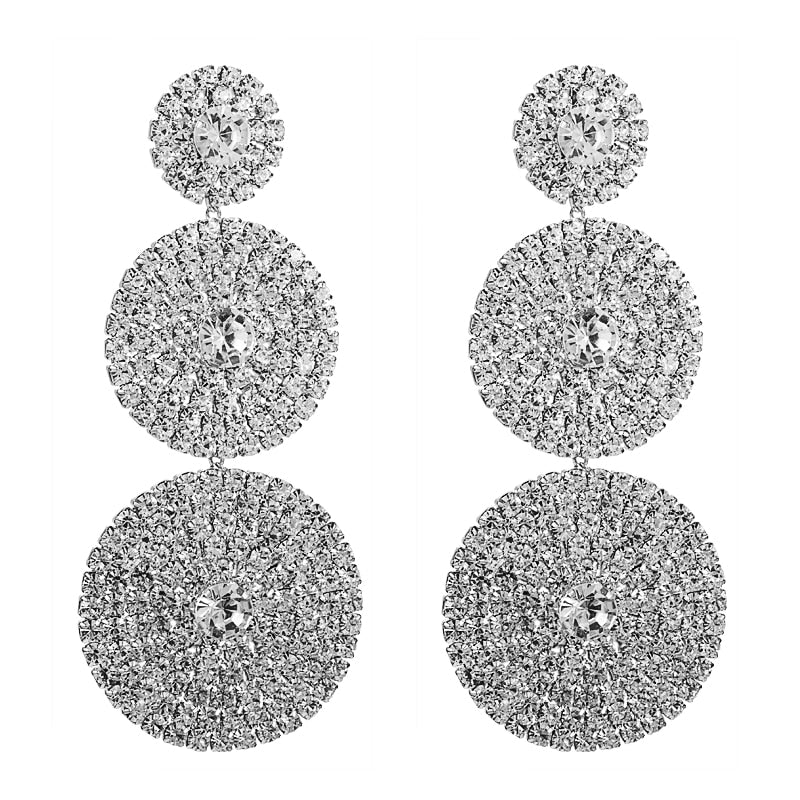Round Drop Earrings